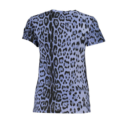 Cavalli Class – Hellblaue Baumwolltops und T-Shirts