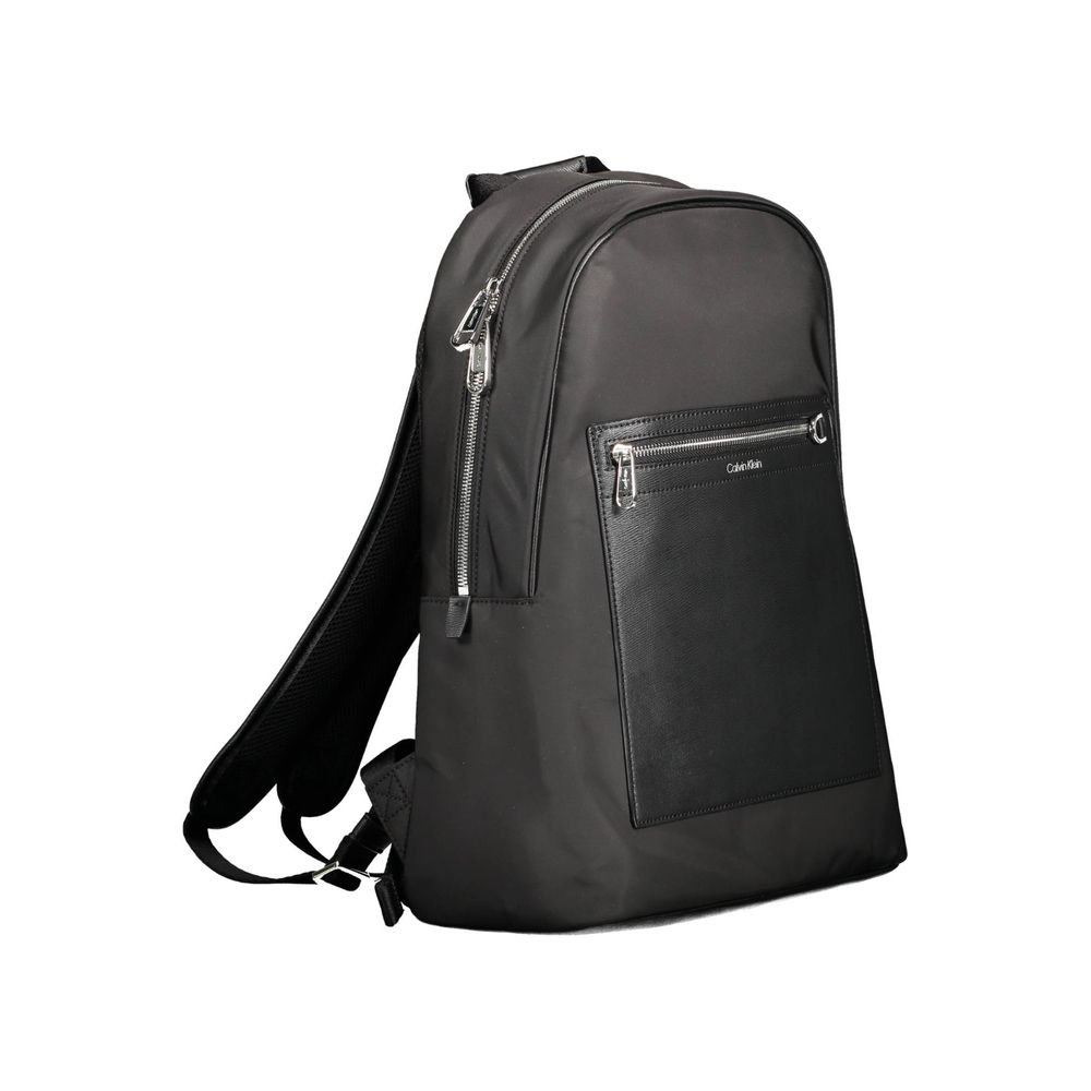 Calvin Klein Black Polyester Men Backpack