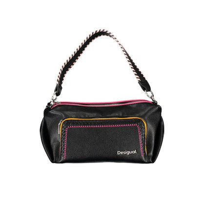 Desigual – Schwarze Handtasche aus Polyethylen