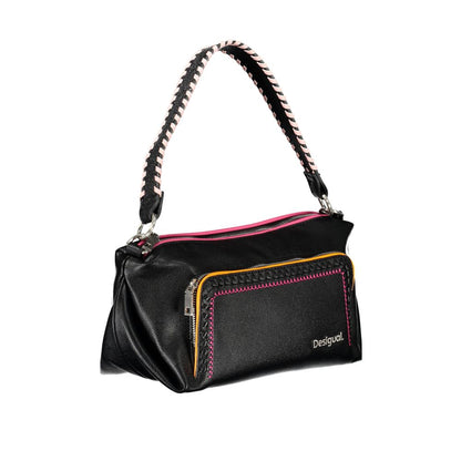 Desigual – Schwarze Handtasche aus Polyethylen