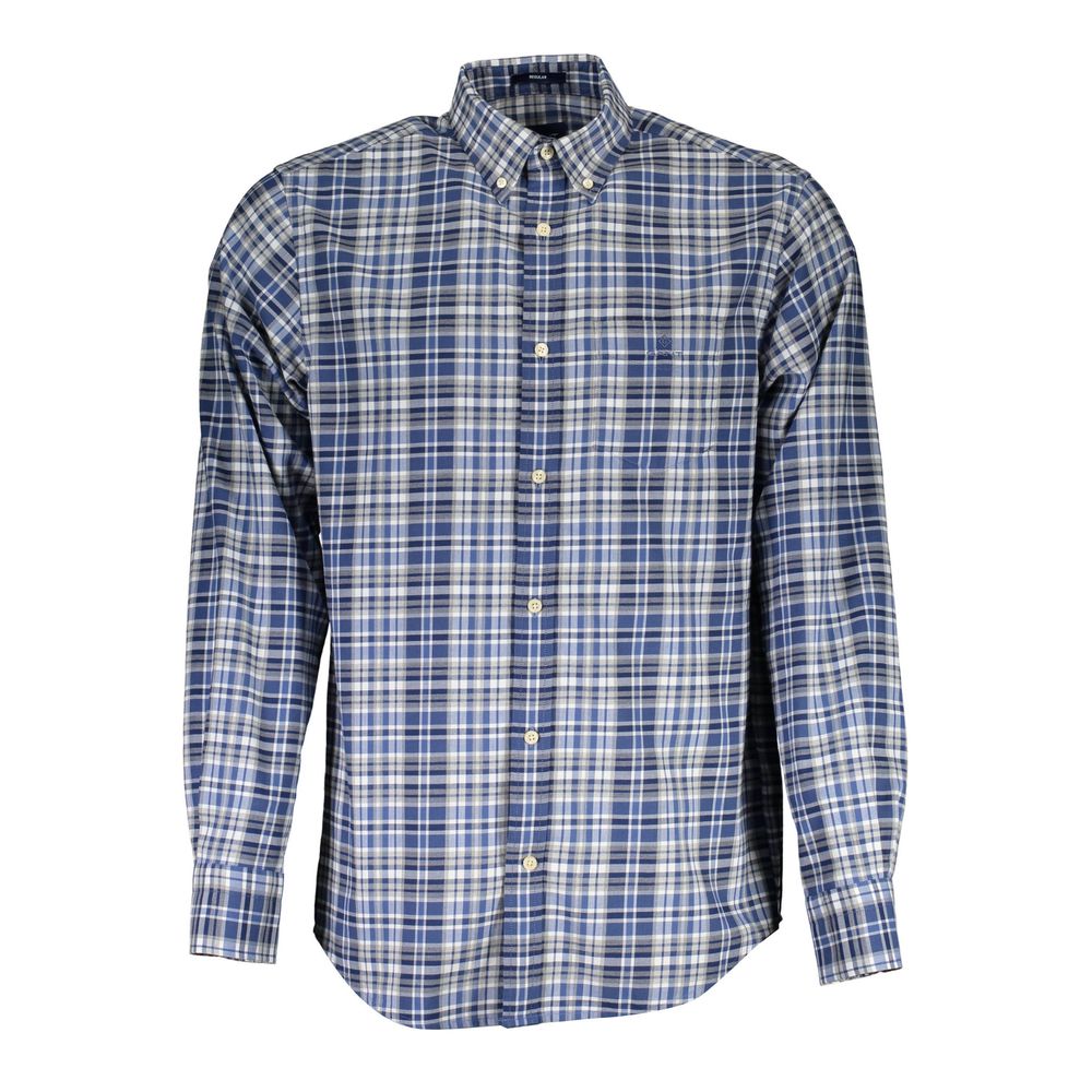 Gant Blue Cotton Men Shirt