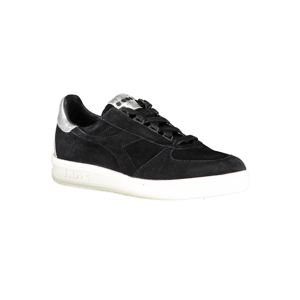 Diadora – Schwarze Leder-Sneaker für Damen