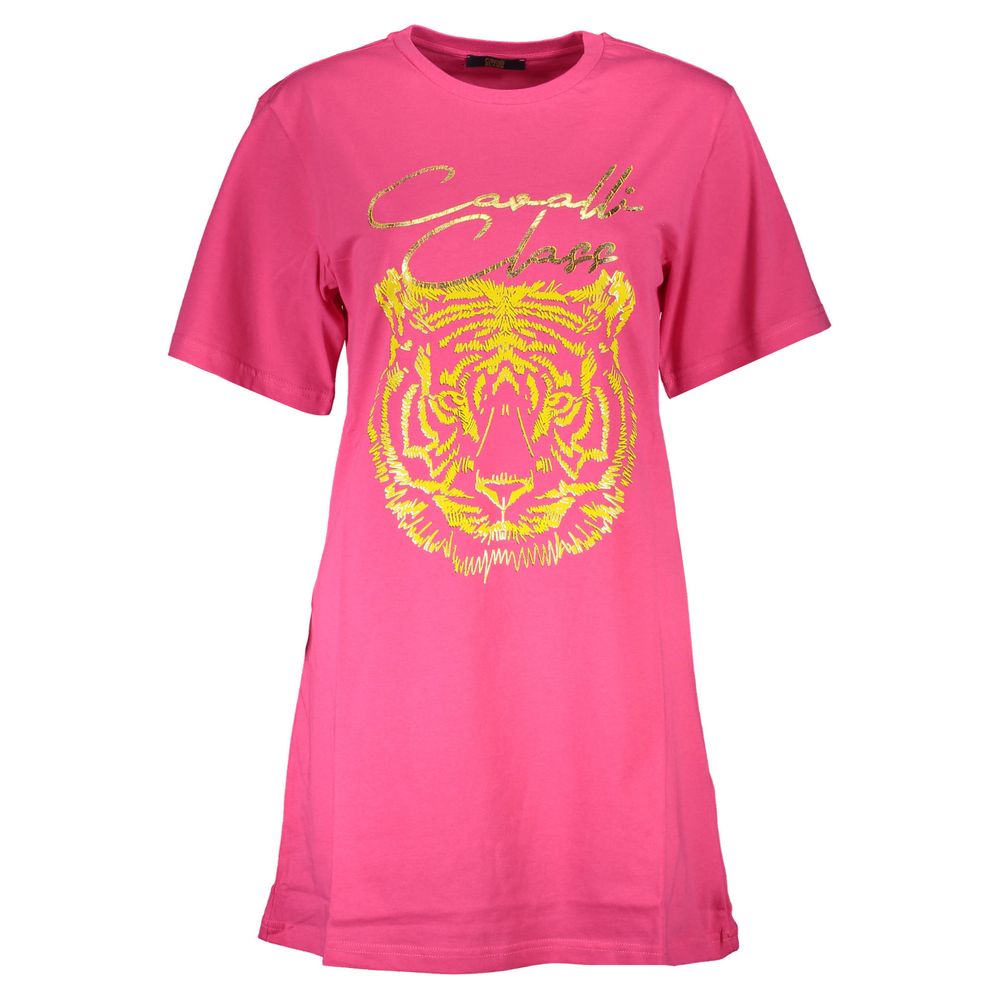 Cavalli Class Pink Cotton Women Top