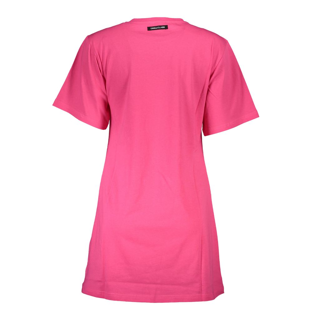 Cavalli Class Pink Cotton Women Top