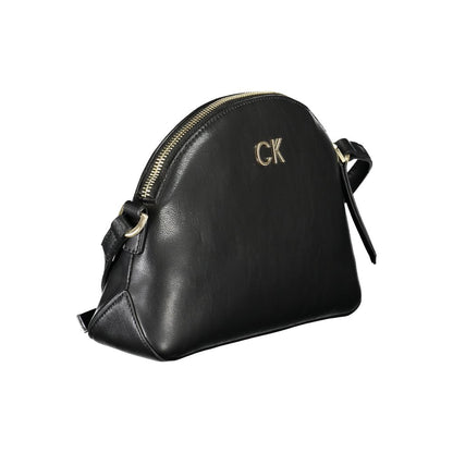 Calvin Klein – Schwarze Polyester-Handtasche