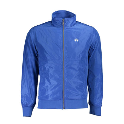 La Martina Blaue Polyester-Herrenjacke