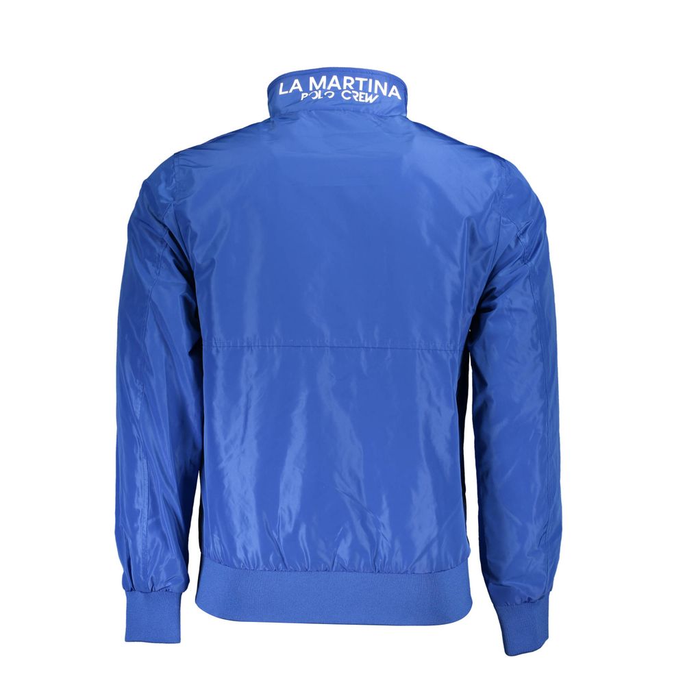 La Martina Blaue Polyester-Herrenjacke