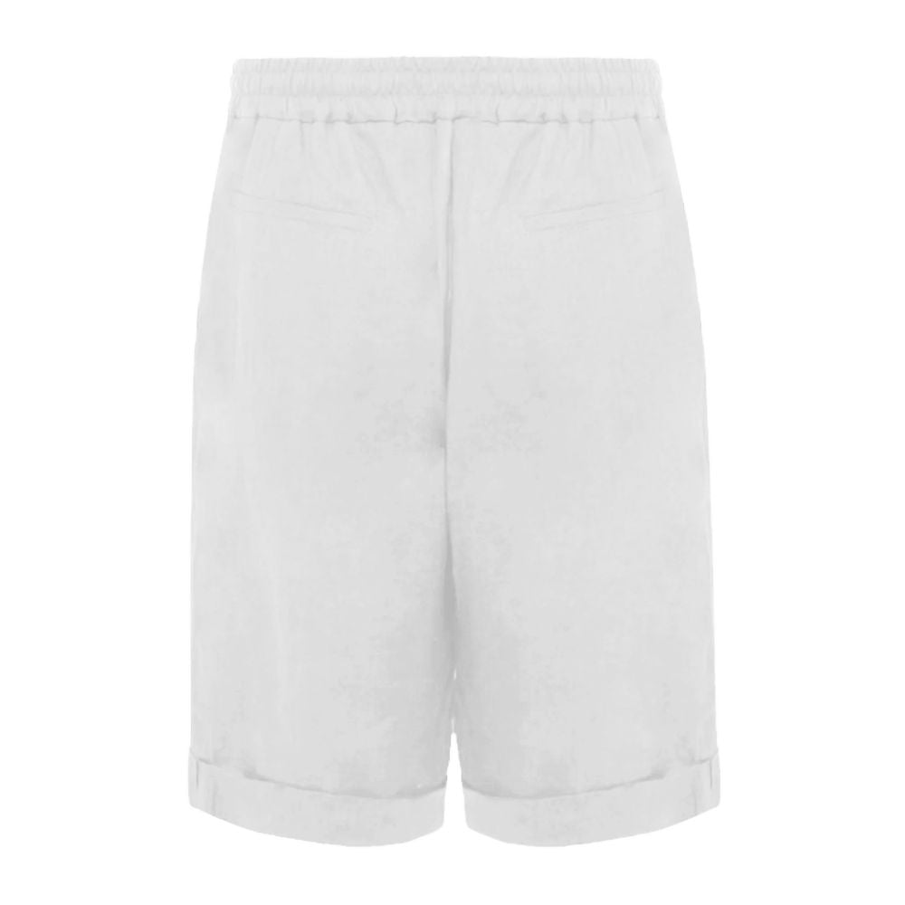 Alpha Studio White Linen Short