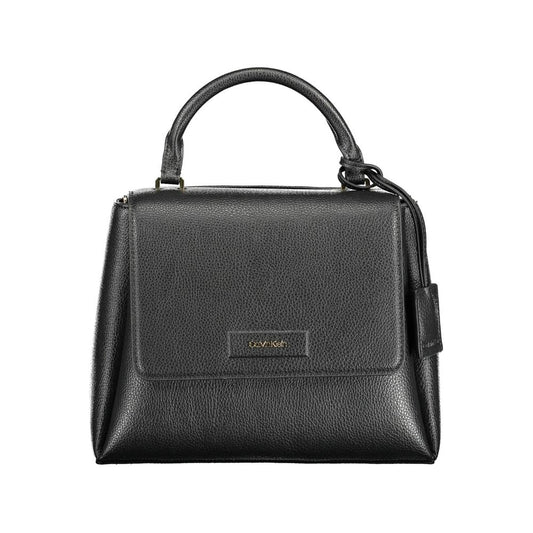 Calvin Klein – Schwarze Handtasche aus Polyester für Damen