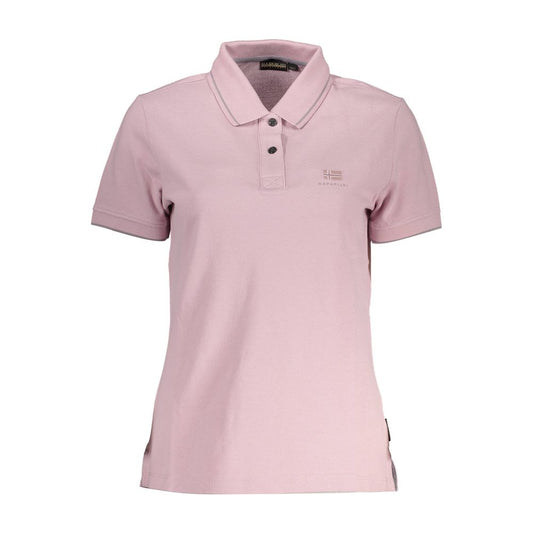 Napapijri Poloshirt für Damen, Rosa, Baumwolle