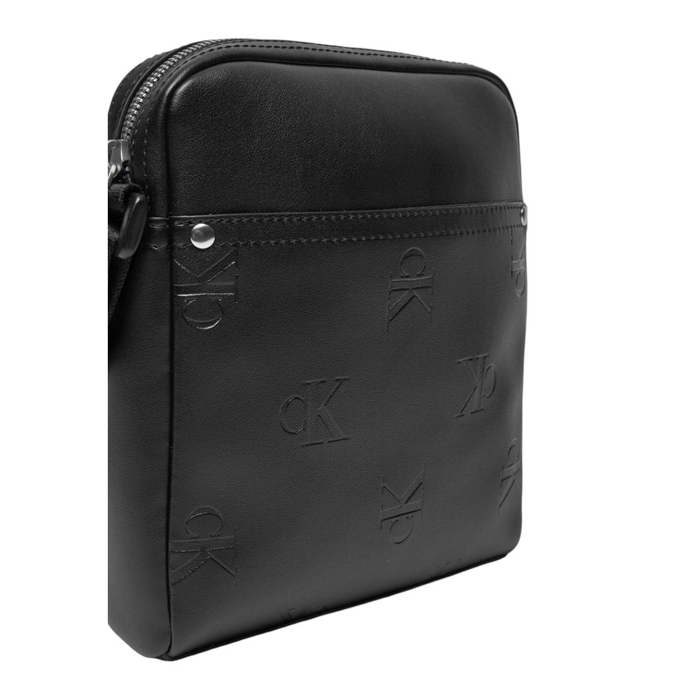 Calvin Klein Black Polyethylene Messenger Bag