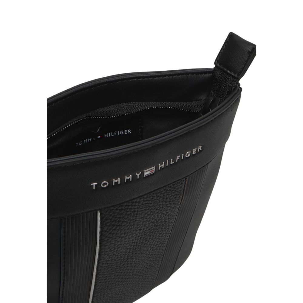 Tommy Hilfiger Black Polyethylene Messenger Bag