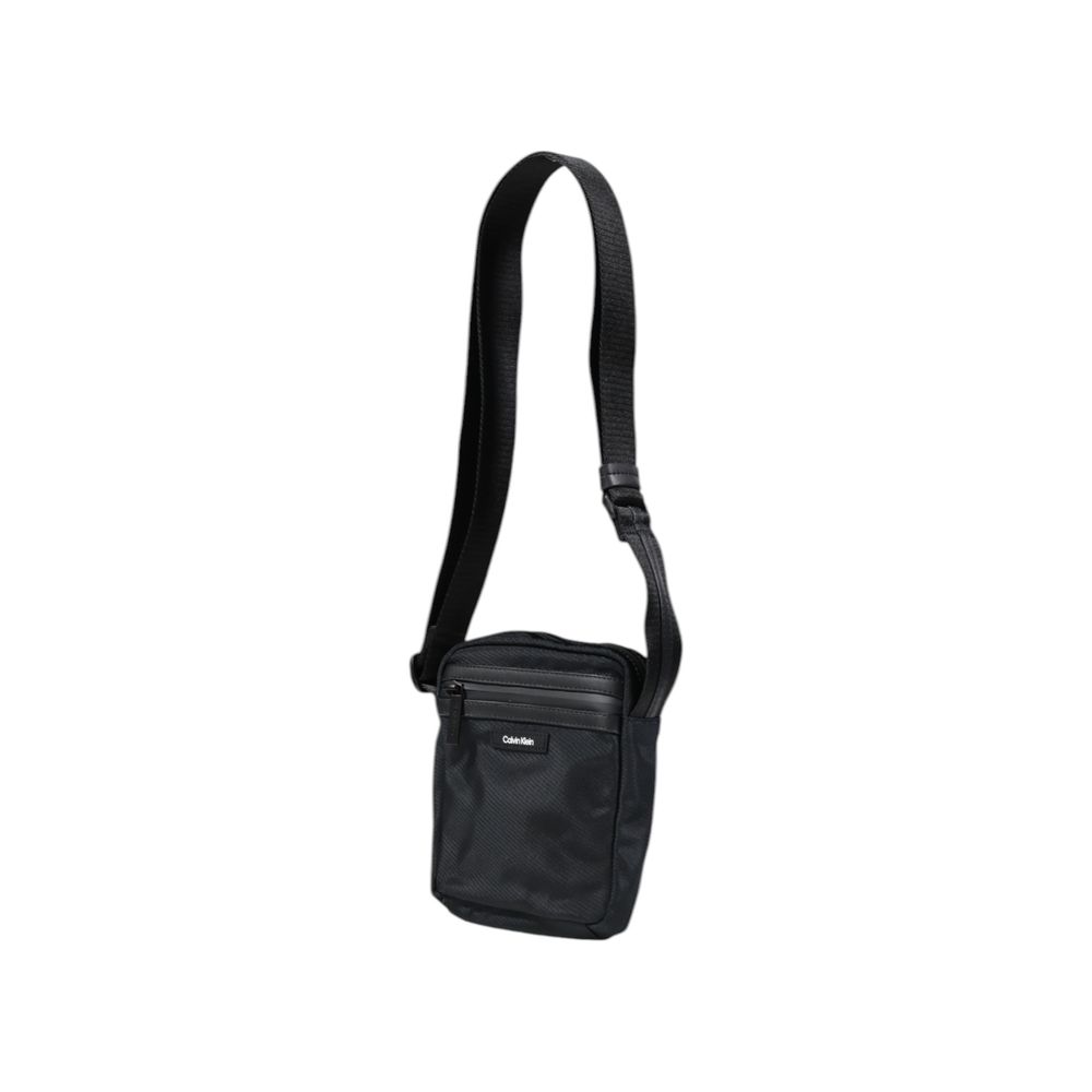 Calvin Klein Black Recycled Polyester Messenger Bag