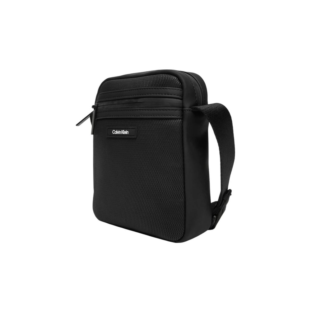 Calvin Klein Black Polyethylene Messenger Bag