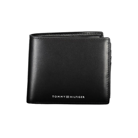 Tommy Hilfiger Black Leather Men Wallet