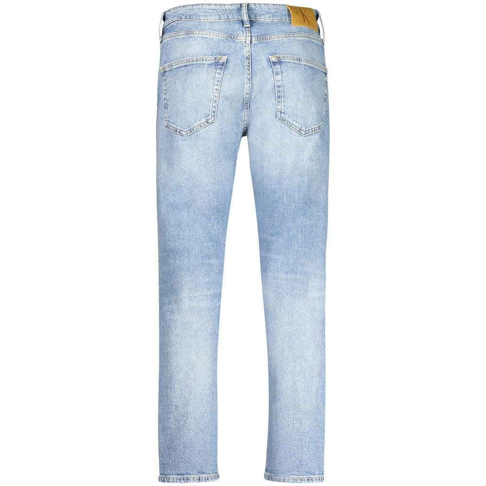 Calvin Klein Light Blue Cotton Men Jeans