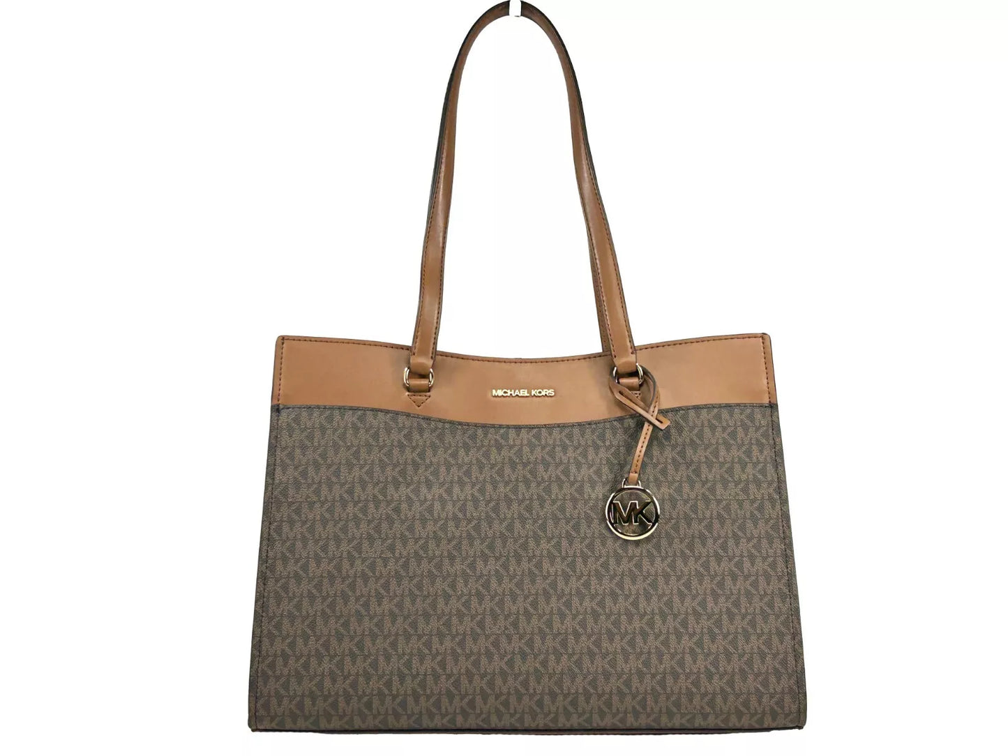 Michael Kors Jet Set Large Pocket Tote Bag Brown