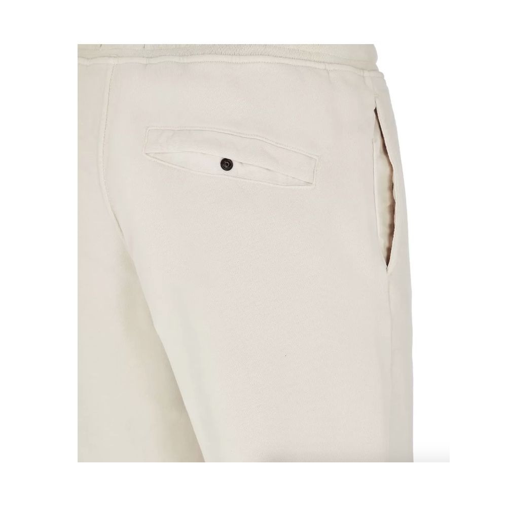 Stone Island Beige Cotton Men's Tracksuit Trouser