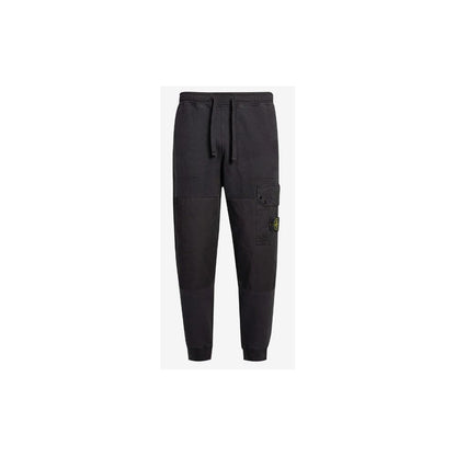 Stone Island Black Cotton Men's Track Pant