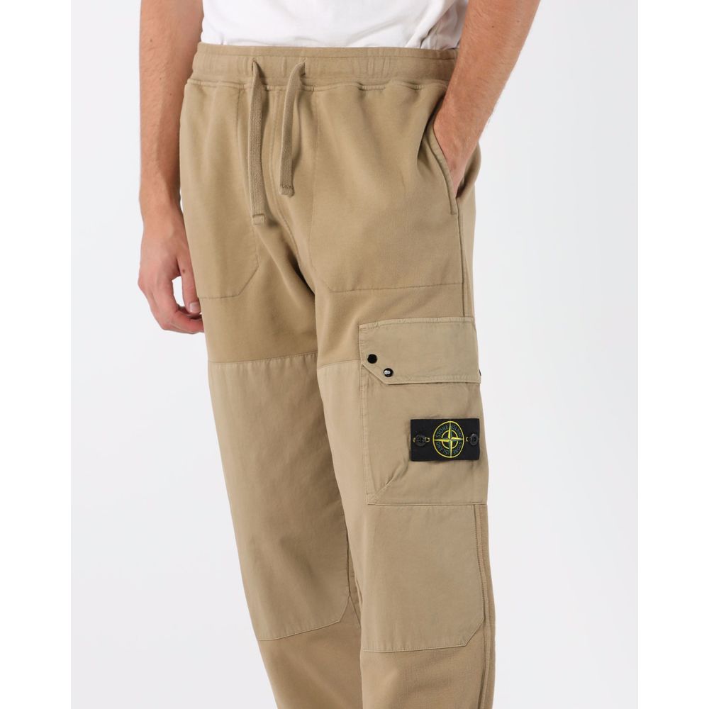 Stone Island Beige Cotton Jeans & Pant