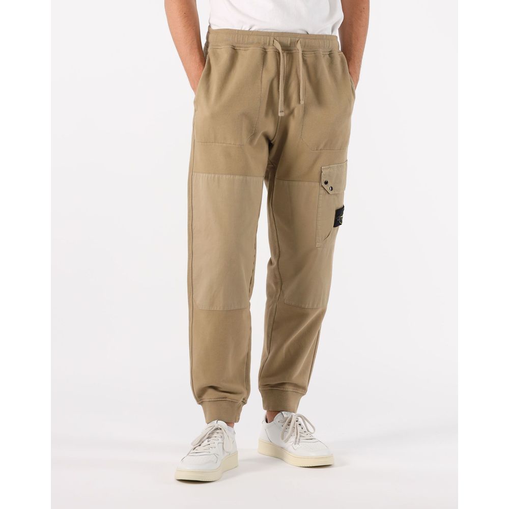 Stone Island Beige Cotton Jeans & Pant