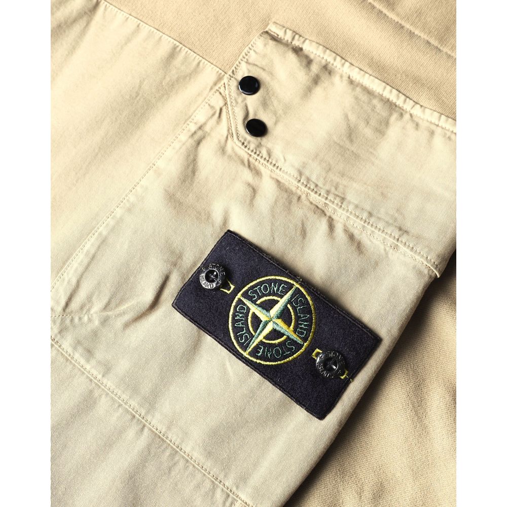 Stone Island Beige Cotton Jeans & Pant