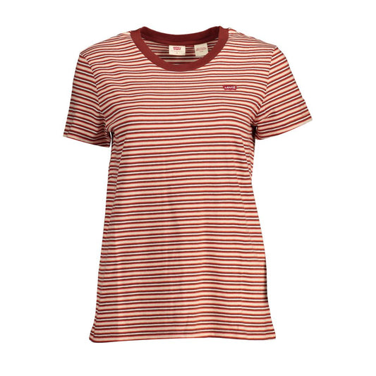 Levi's Rotes Baumwoll-T-Shirt für Damen