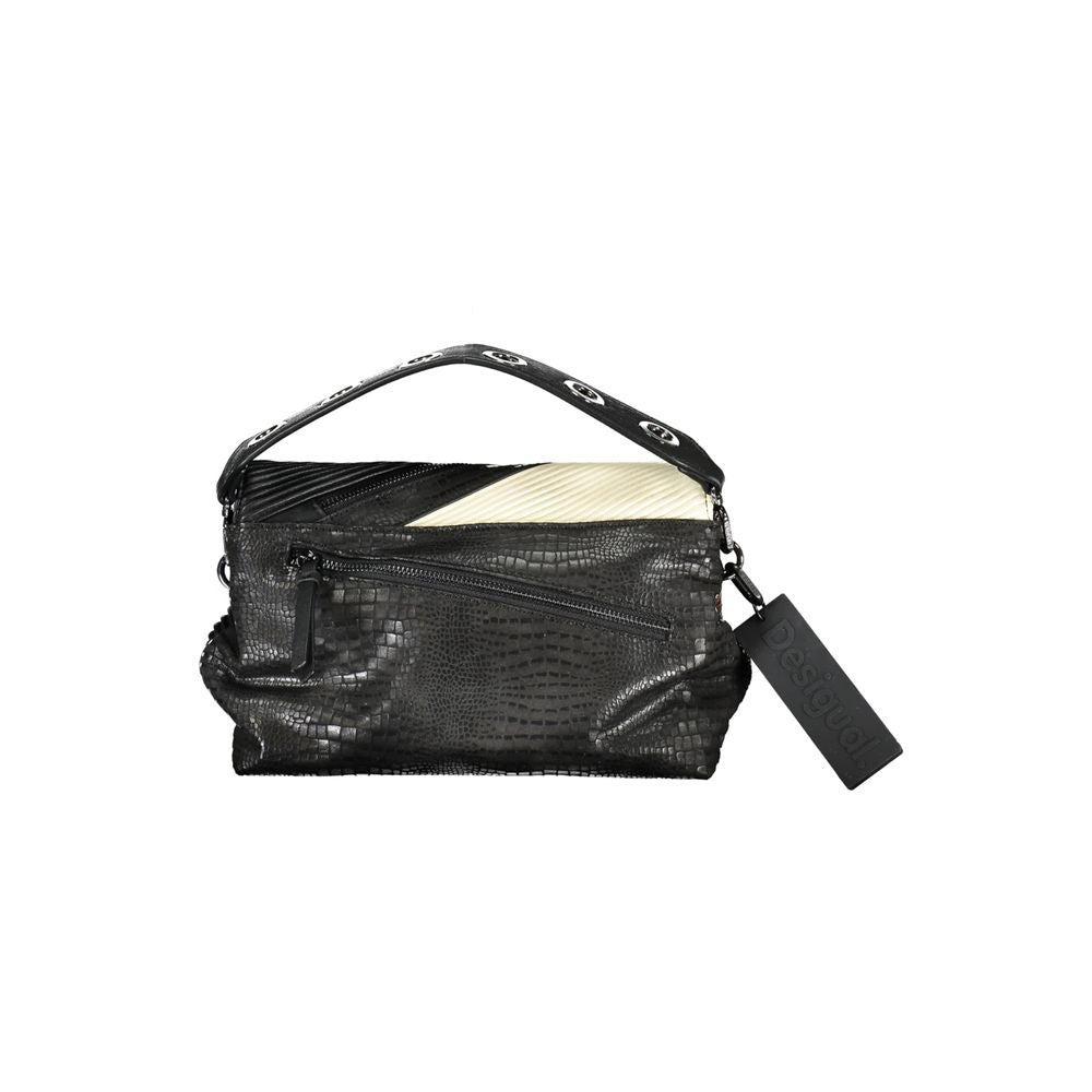 Desigual – Schwarze Handtasche aus Polyethylen