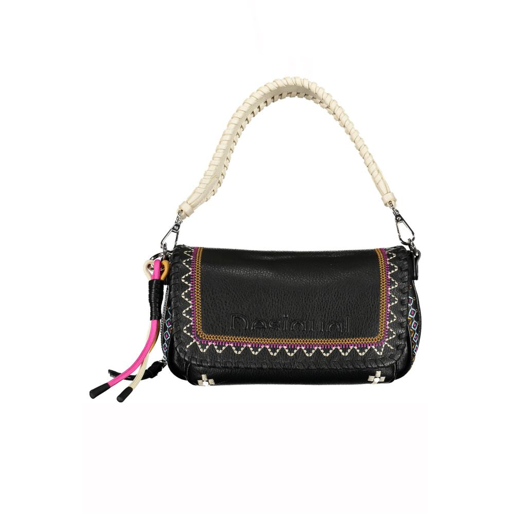 Desigual – Schwarze Handtasche aus Polyethylen