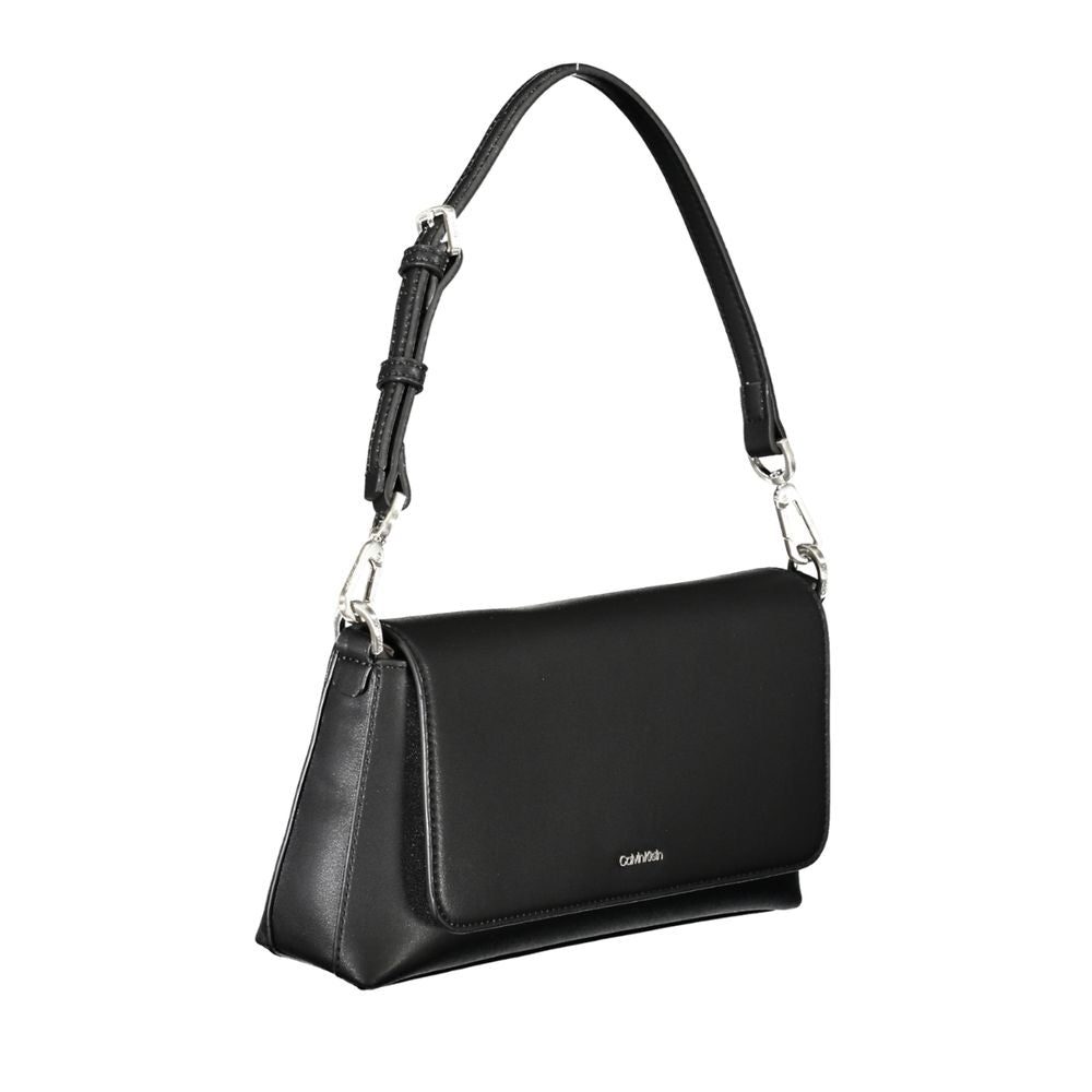 Calvin Klein – Schwarze Polyester-Handtasche