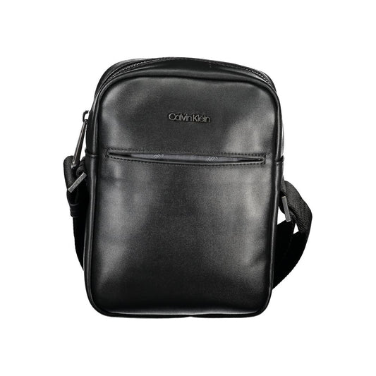 Calvin Klein – Eco-Chic – Schwarze Schultertasche mit Logodetail