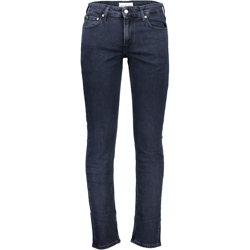 Calvin Klein – Elegance – Blaue Jeans mit charakteristischem Kontrastdetail