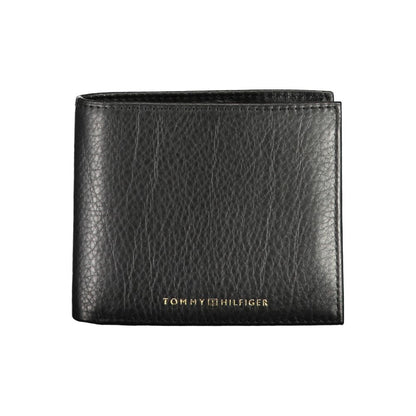 Tommy Hilfiger Black Leather Men Wallet