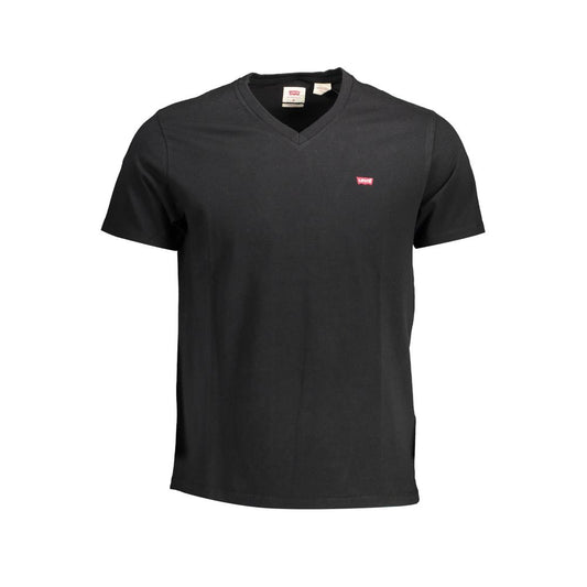 Levi's – Schwarzes Baumwoll-T-Shirt für Herren