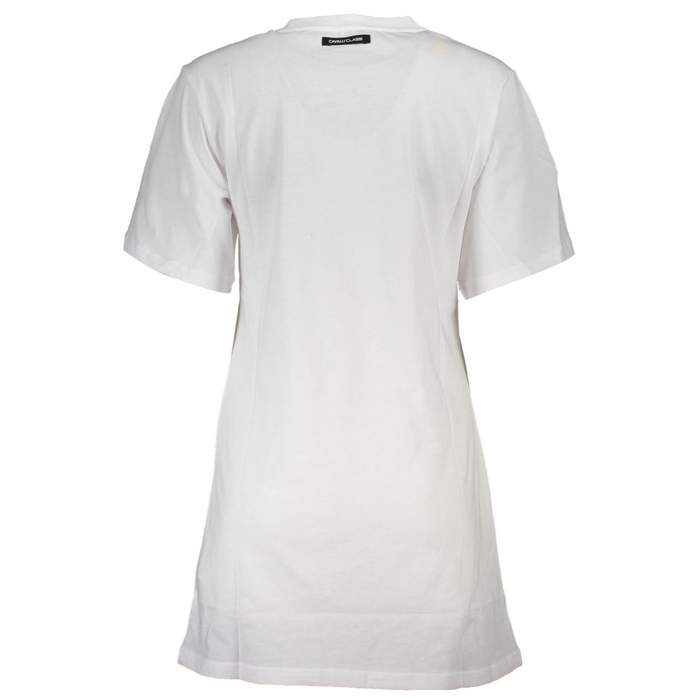 Cavalli Class White Cotton Women T-Shirt