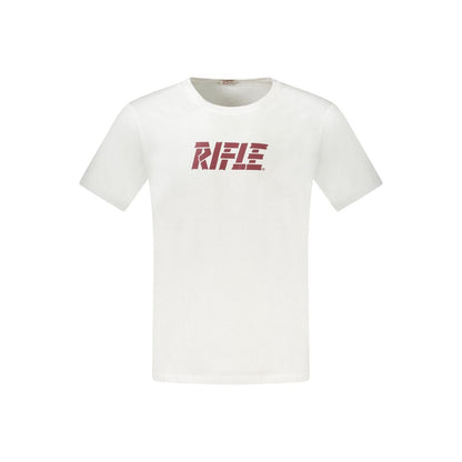 Rifle White Cotton Men T-Shirt