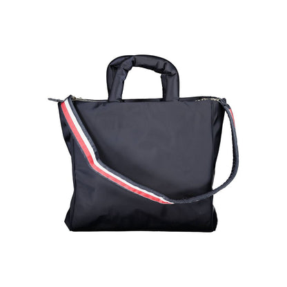 Tommy Hilfiger – Blaue Handtasche aus Polyester für Damen