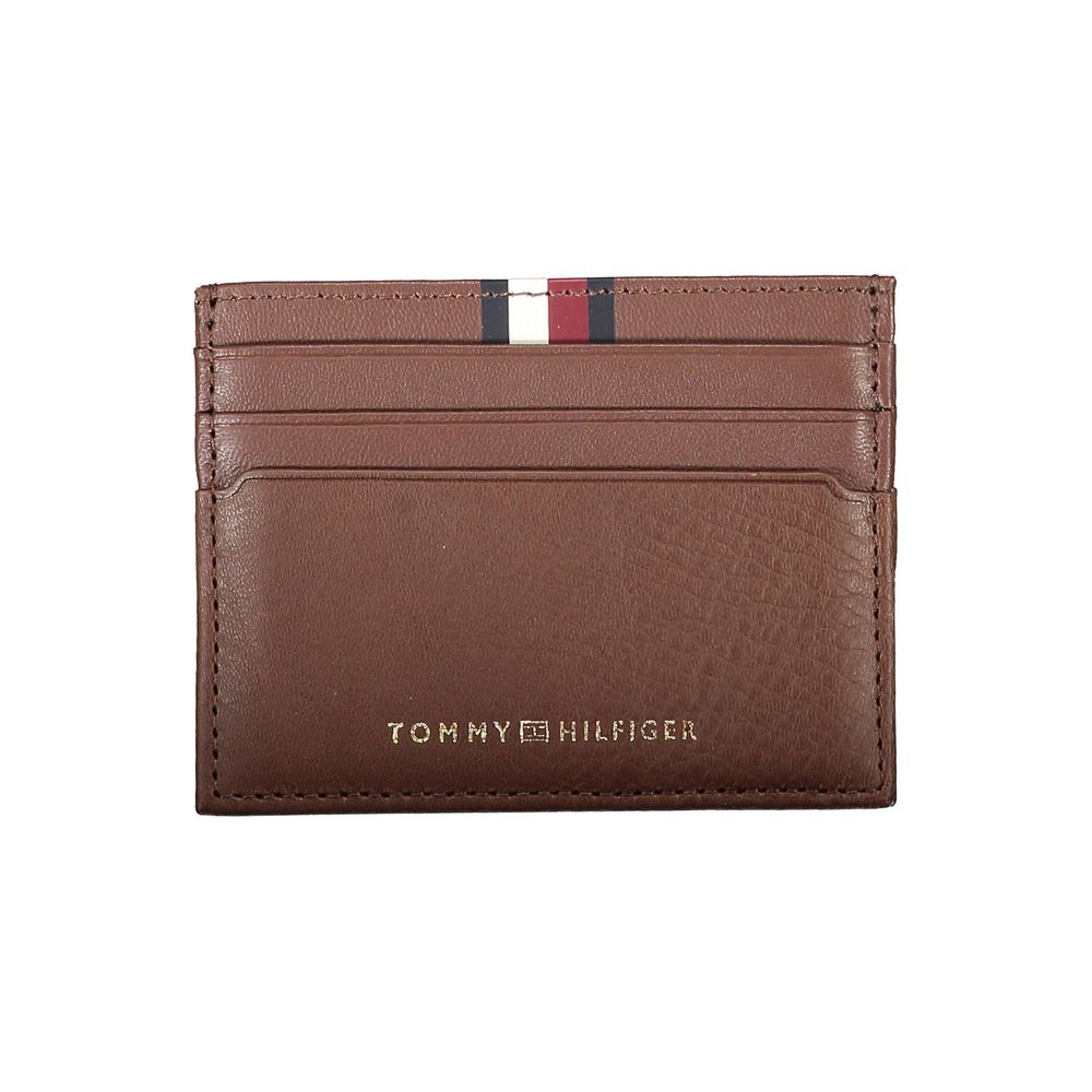 Tommy Hilfiger – Braune Leder-Geldbörse für Herren