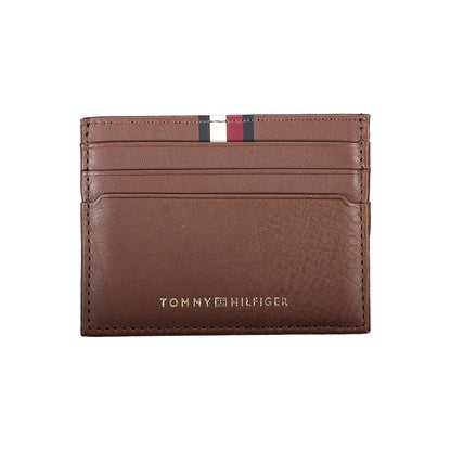 Tommy Hilfiger – Braune Leder-Geldbörse für Herren