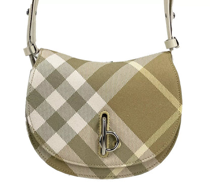 Burberry Mini Check Rocking Horse Crossbody Bag Purse