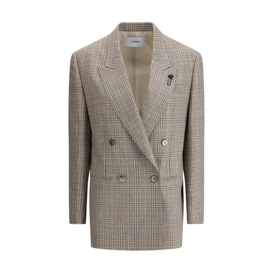 Lardini Prince de Wales double-breasted Blazer