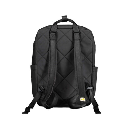 Mandarina Duck Black Cotton Backpack