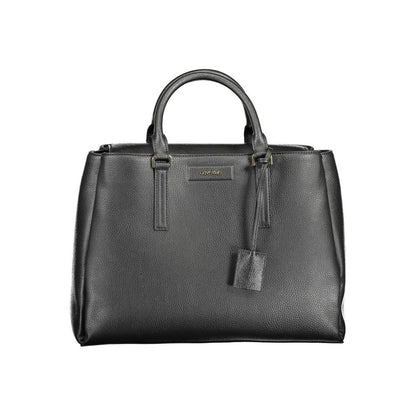 Calvin Klein – Schwarze Handtasche aus Polyester für Damen