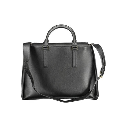 Calvin Klein – Schwarze Handtasche aus Polyester für Damen