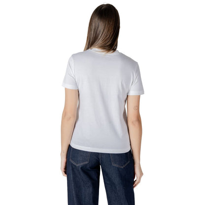 Calvin Klein Jeans White Cotton Rigenerato Tops & T-Shirt