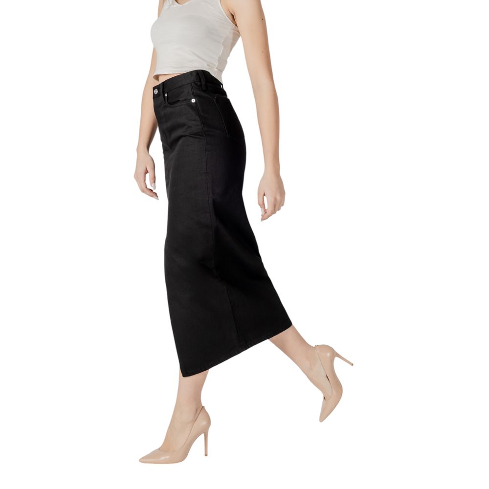 Calvin Klein Jeans Black Cotton Skirt