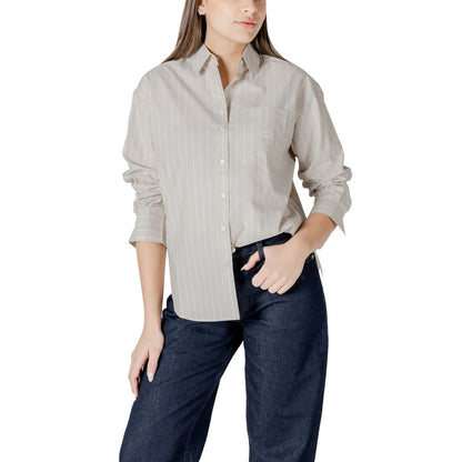 Calvin Klein Jeans Beige Cotton Shirt