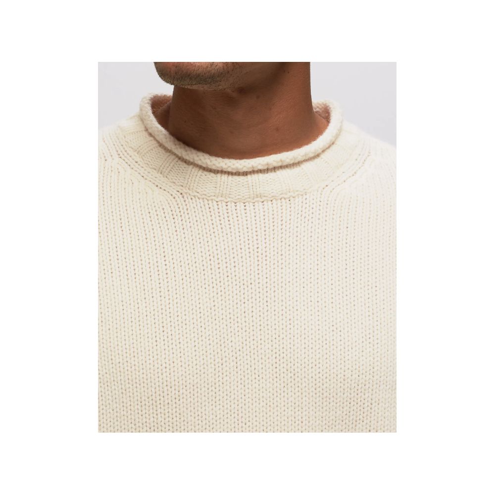 C.P. Company White Wool Sweater