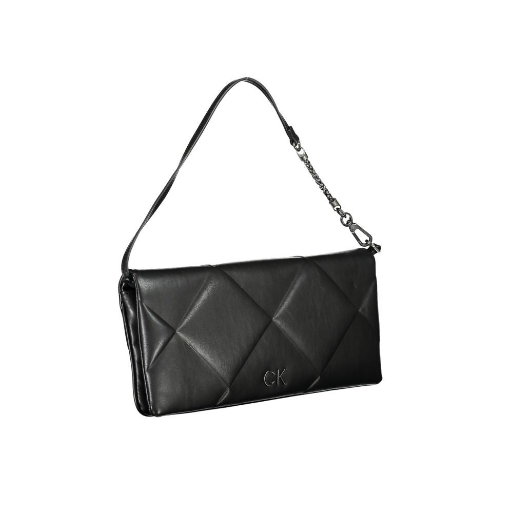 Calvin Klein – Schwarze Polyester-Handtasche