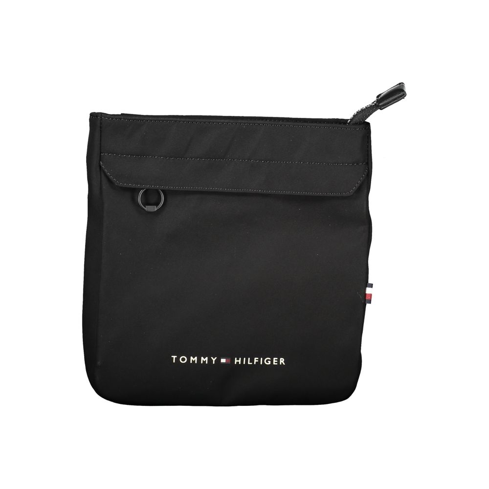 Tommy Hilfiger – Schwarze Polyester-Umhängetasche für Herren